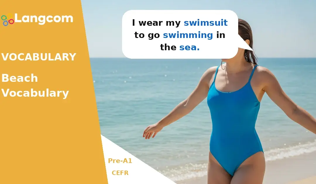 Essential Beach Vocabulary for Pre-A1 English Learners