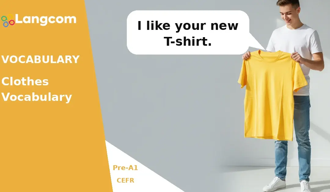 Learn Basic Clothes Vocabulary: Pre-A1 English