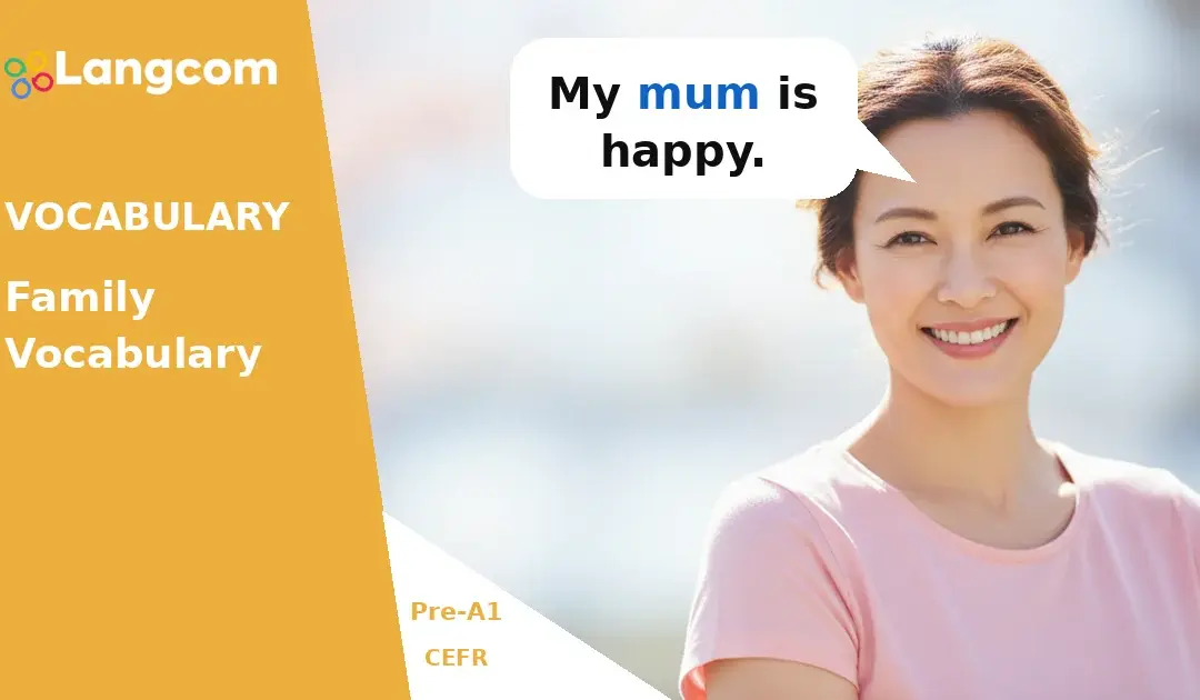 Learn Basic Family Words in English (Pre-A1 Vocabulary)