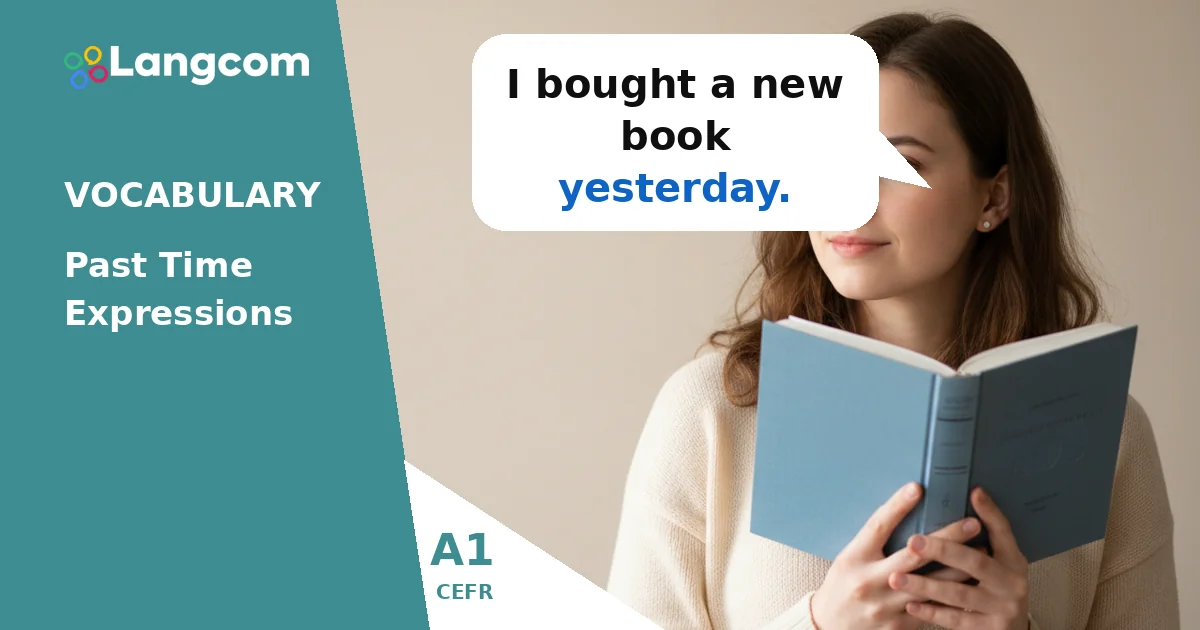 Learn A1 English: Basic Past Time Expressions Learn A1 English: Basic Past Time Expressions — A1 English vocabulary lesson by Langcom