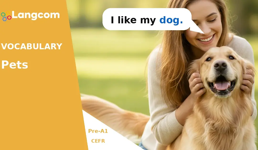 Learn Basic Pet Names in English (Pre-A1 Vocabulary)