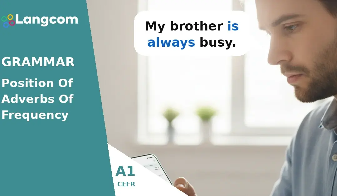 Adverbs of Frequency Position: Always, Usually, Never (A1 English Grammar)